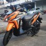 Jual Vario Techno 125 FI Helm-in Orange siap pakai