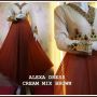 Alexa dress, CREAM MIX BROWN