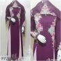 dress with shawl ff200 ungu