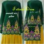 Fatimah dress emerald mix yellow