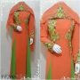 dress with shawl ff200 Orange