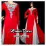 KIRANA DRESS MERAH MIX GREY