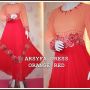 ARSYFA DRESS ORANGE RED