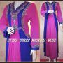 GITHA DRESS MAGENTA BLUE