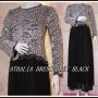 ATHALIA DRESS GREY BLACK