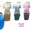 KEBAYA PAYET PENDEK KANCING BELALAKNG +BUSTIER SET ROK KN-348K