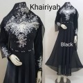 Gamis Khairiyah + shawl Black