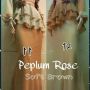 Dress peplum rose asha soft brown