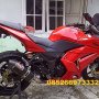 Jual kawasaki ninja 250 r karbu 2012 merah mulus