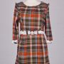 Dress Coklat Plaid (Aundy Shop)