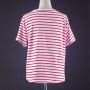 Kaos Stripe Red Blue (Aundy Shop)