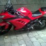 Jual Kawasaki Ninja 250cc ABS Merah 2013 Low Km 
