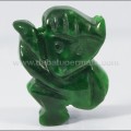 Beautiful Green JADE/GIOK Burma Monkey Carving - GU 035