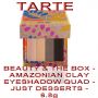 TARTE BEAUTY & THE BOX  - AMAZONIAN CLAY EYESHADOW QUAD - JUST DESERT - 6.8g: 
