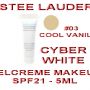 ESTEE LAUDER CYBER WHITE - GELCREME MAKEUP SPF21 - 5ML