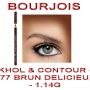 BOURJOIS KHOL &amp; CONTOUR #77 BRUN DELICIEUX