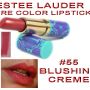ESTEE LAUDER PURE COLOR LIPSTICK - #55 BLUSHING CREME:(BLUE CASING)