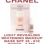 CHANEL LIGHT REVEALING WHITENING MAKEUP BASE SPF35 - #10 ROSEE - 2.5ML: