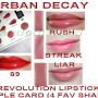 URBAN DECAY - REVOLUTION LIPSTICK SAMPLE CARD: