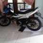 Jual satria fu 150 cc puth biru 2012 Plat DKI