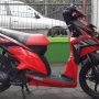 Jual Honda Vario Techno 110cc 2011 Merah hitam