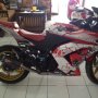 Jual Kawasaki ninja 250cc merah 2010 Modif