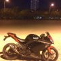 kawasaki ninja 250 fi 2012 hitam aksesoris diketeng