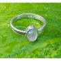 Cincin Perak Batu Moonstone