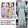 Maxi Dress - GC711 Butterfly Maxi BLUE & PURPLE 