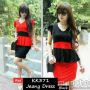 Dress Wanita - KK371 Jeany Dress BLACK