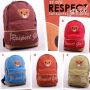 Respect girl backpack