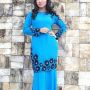 AMOORA KURUNG BLUE TURQOISE