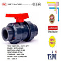 pvc true union ball valve socket npt sch80 1/2 inch epdm, cek kran