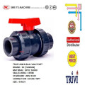 pvc true union ball valve socket npt sch80 4 inch epdm, cek kran