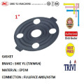 gasket packing rubber EPDM flange fullface ansi SH 1 inches karet