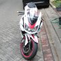 Jual Kawasaki Ninja 250 full modif bulan 4 2012 putih