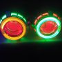 lampu HID proyektor double angle eyes red devil