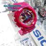  Casio Baby-G BA-112-4 Pink Resin Analog Digital Woman 