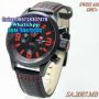 Swiss Army 2087 Black Red Leather