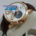 Patek Phillippe Vertu Double Time Rosegold Brown Leather