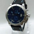 GUESS Collection 6014 Leather (BLU) For Men