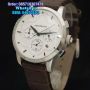 MONTBLANC Classic Leather Silver White Dial Brown