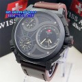 SWISS ARMY SA-2216 Leather Brown Black For Men