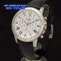 Fossil Grant Chronograph White Black Leather