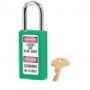 Thermoplastic Safety Padlock 411GRN
