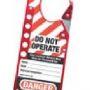 Labeled Red Lockout Hasp 427 red