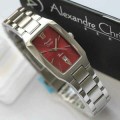 Jam Tangan Alexandre Christie 2455 Silver Red