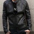 Jaket Korean Style-Black Leather SK-26