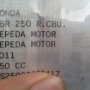 Jual Honda CBR250 cbu bandung jual santai