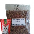 Makanan Kucing Murah Pet Forest 3 Mix - Repack 250 gram